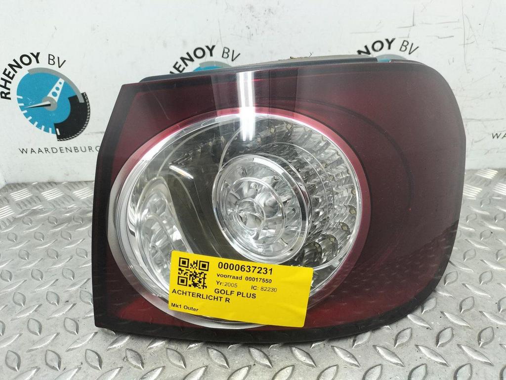 VOLKSWAGEN GOLF PLUS 5M 1.6 FSI Turijn  ACHTERLICHT R 2005, Auto-onderdelen, Verlichting, Ophalen of Verzenden, Gebruikt, Stiba lid
