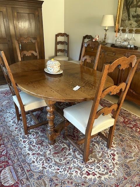 Klassieke Eetkamerstoelen, Ophalen, Gebruikt, Bruin, Klassiek