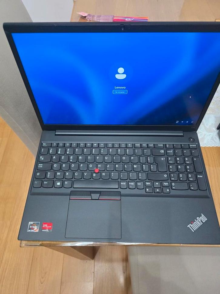 Laptop lenovo ThinkPad E15 Ryzen 5, Informatique & Logiciels, Ordinateurs portables Windows, Comme neuf, 15 pouces, SSD, 16 GB