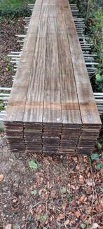 40 m2 b fix hardhouten terras planken + balkjes en klipjes, Bricolage & Construction, Bois & Planches, Planche, 300 cm ou plus