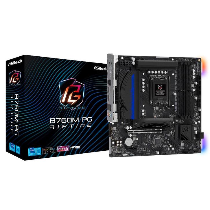 asrock b760m pj riptide ddr5 socket 1700 (rare) bien lire !!, Informatique & Logiciels, Cartes mères, Comme neuf, Intel, DDR5