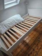 Eenpersoonsbed Bopita wit met lattenbodem, Huis en Inrichting, Slaapkamer | Bedden, Ophalen