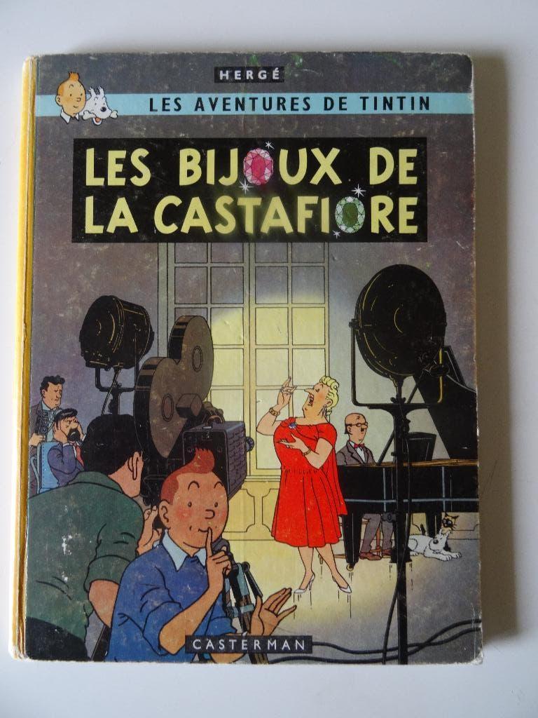 De juwelen van Castafiore - Hergé -Casterman B35 1954, Boeken, Stripverhalen, Gelezen, Eén stripboek, Ophalen of Verzenden, Hergé