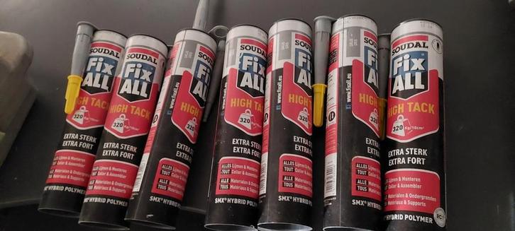 Soudal Fix All High Tack – 10 stuks (lot) nieuw, Bricolage & Construction, Isolation & Étanchéité, Enlèvement