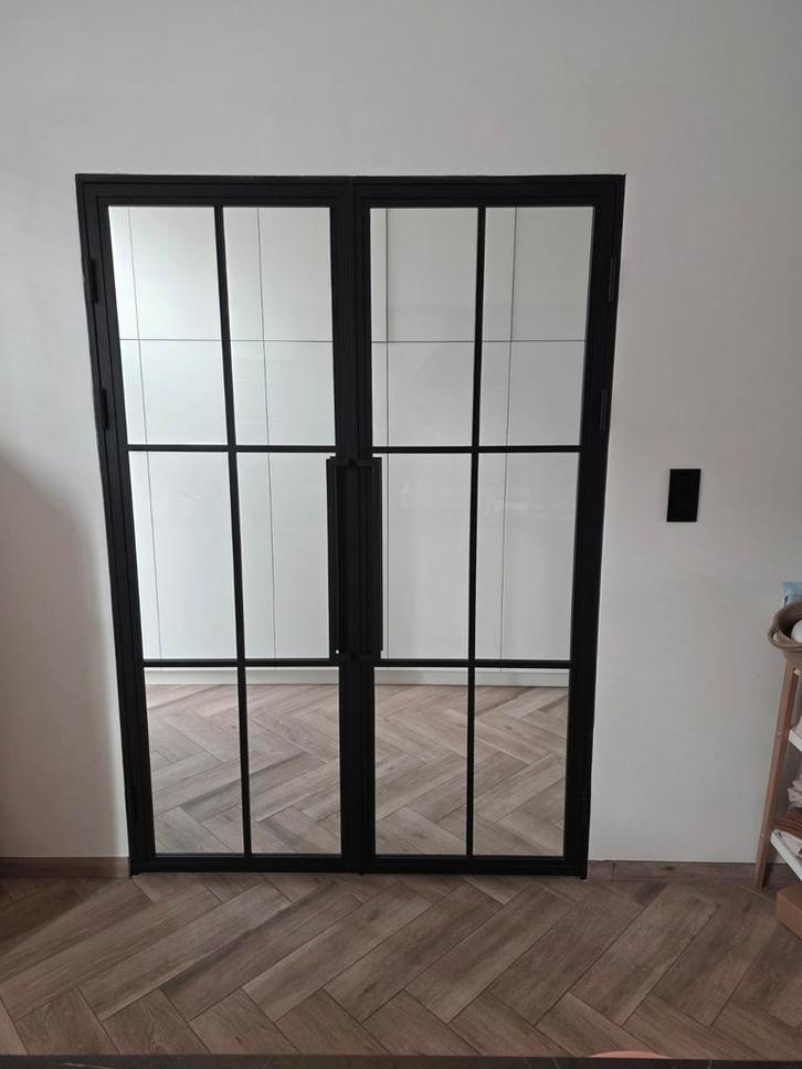 Dubbele stalen deur met frame, Bricolage & Construction, Châssis & Portes coulissantes, Enlèvement