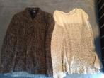 dames jas met pull SET van 2 stuks samen, Ophalen of Verzenden, Maat 42/44 (L), Bruin