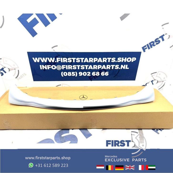 A2228852521 BUMPER LIJST W222 AMG SIERLIJST LIP S KLASSE AMG, Auto-onderdelen, Carrosserie, Bumper, Mercedes-Benz, Voor, Gebruikt