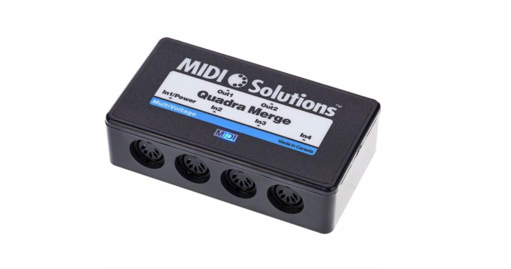 MIDI Solutions Quadra Merge V2 – fusion MIDI 4 entrées, Enlèvement ou Envoi, Comme neuf