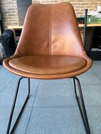 Industriële stoel, Ophalen, Bruin, Leer, Zo goed als nieuw