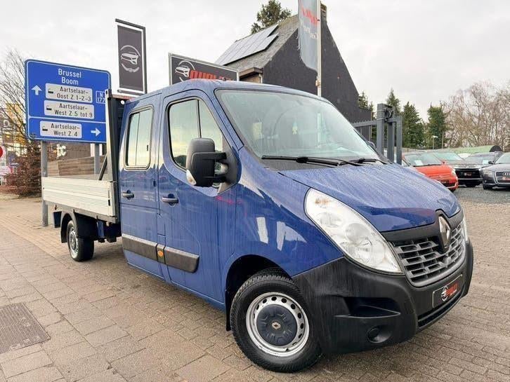 Renault Master Open Laadbak L4 92000km 2018 7zitpl. Euro6b, Auto's, Bestelwagens en Lichte vracht, Voorwielaandrijving, Leder