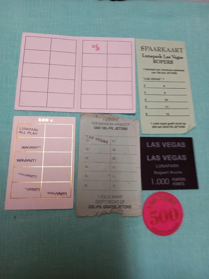 Kermispunten + kermisjetons + kermispuntenkaarten, Collections, Collections Autre, Enlèvement