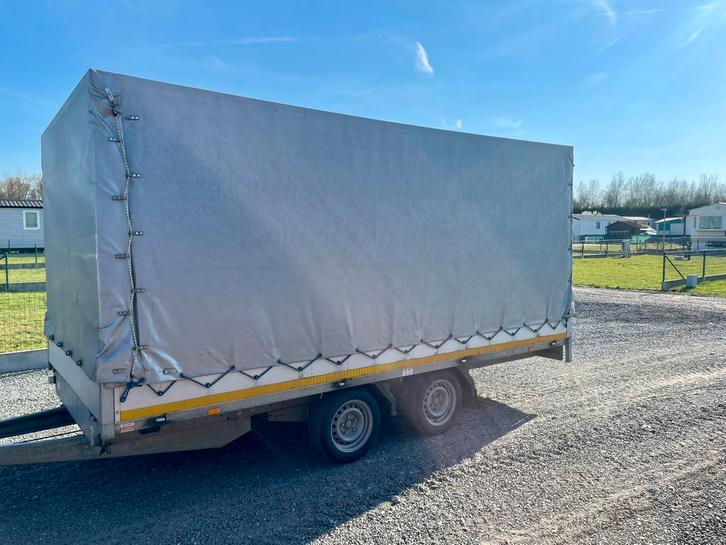 Zeer grote aanhangwagen met huif, Auto diversen, Aanhangers en Bagagewagens, Gebruikt, Ophalen