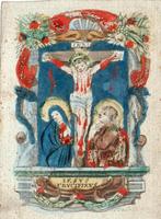 devotieprentje 18de e C.De Boudt: Jesus crucifixus, Ophalen of Verzenden