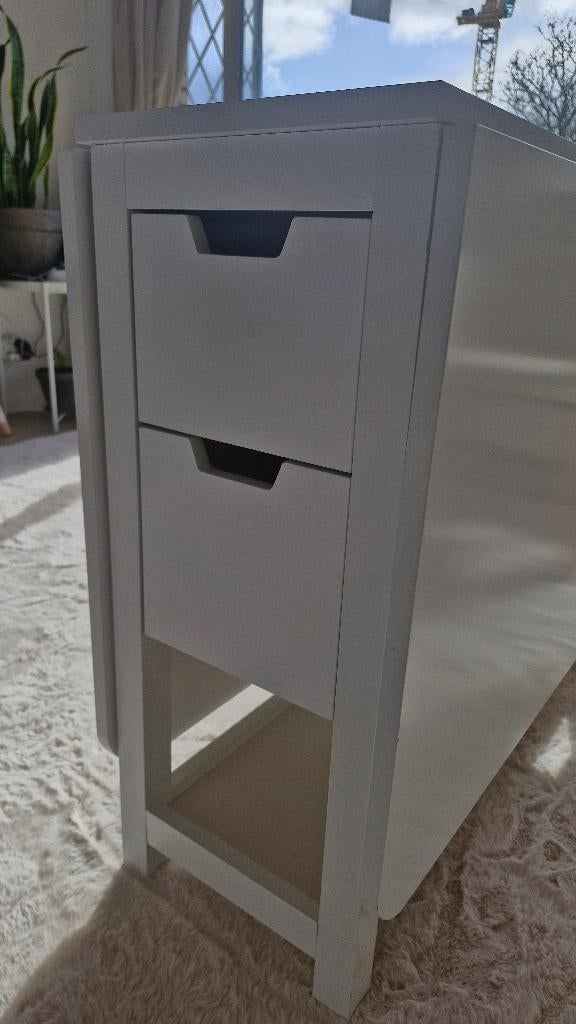 Table blanche pliable, Maison & Meubles, Bureaux, Enlèvement, Utilisé, Bureau