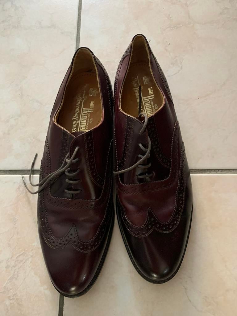 Klasse schoenen Van Bommel 10 1/2 bordeaux kwaliteitsleder 4, Ophalen of Verzenden, Zo goed als nieuw
