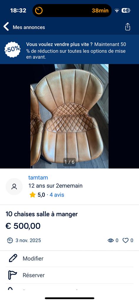 4 stoelen in perfecte staat, Ophalen, Overige materialen, Overige kleuren, Zo goed als nieuw