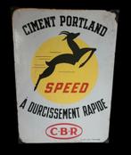 Panneau d'affichage en émail Ciment Portland, Enlèvement ou Envoi, Comme neuf, Panneau publicitaire