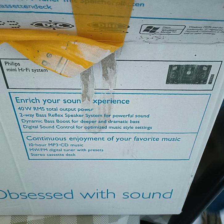 Stereoketen, Audio, Tv en Foto, Stereoketens, Zo goed als nieuw, Cassettedeck, Cd-speler, Tuner of Radio, Speakers, Philips, MP3-aansluiting