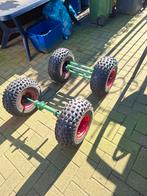 Sterke assen met quad banden, Ophalen