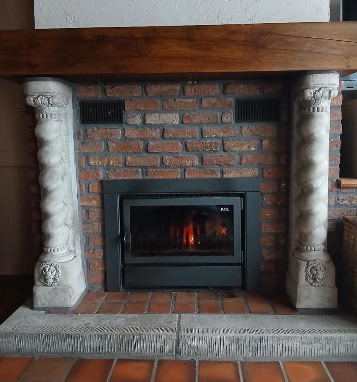 Kachel, Maison & Meubles, Poêles, Utilisé, Encastré, Poêle à bois, Bois, Enlèvement