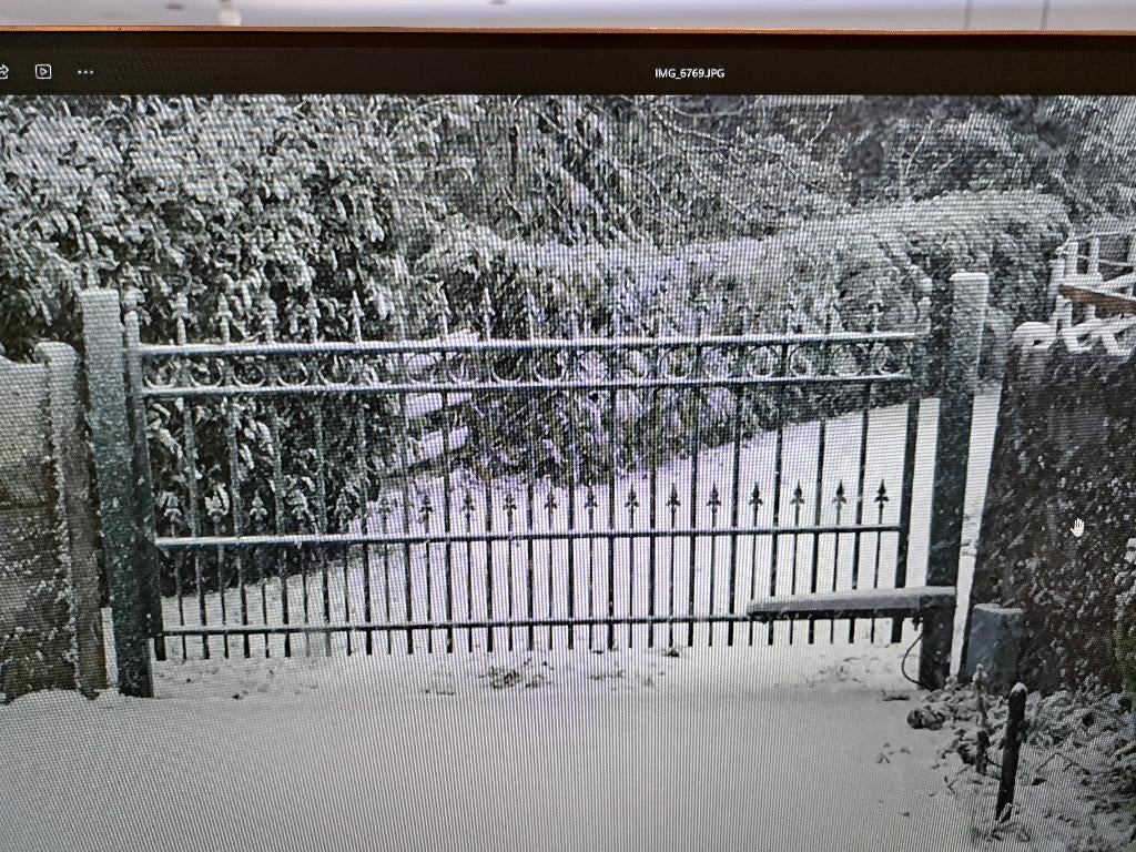 Automatisch hekken/poort (300x140), Tuin en Terras, Tuinhekken en Hekwerk, Ophalen, Gebruikt, IJzer, Spijlenhekwerk