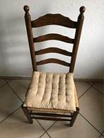 set 6 eiken stoelen, Huis en Inrichting, Ophalen, Bruin, Klassiek massief eiken stoel type begijnstoel, Zo goed als nieuw