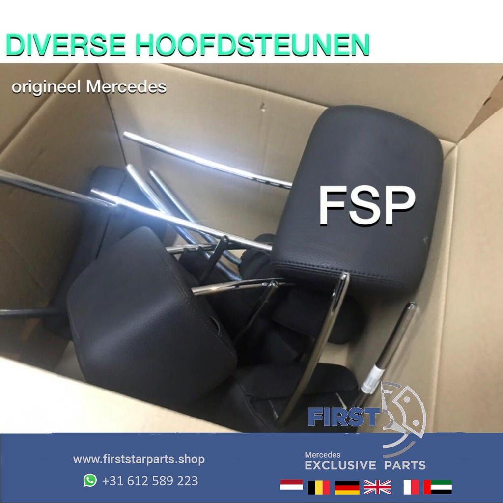 originele HOOFSTEUNEN Mercedes ZWART LEER A B C E G M GL GLE, Auto-onderdelen, Interieur en Bekleding, Gebruikt, -, Ophalen of Verzenden