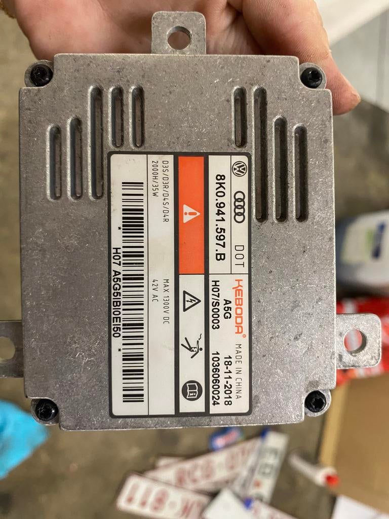 Balastre xenon, Enlèvement, Utilisé, Audi