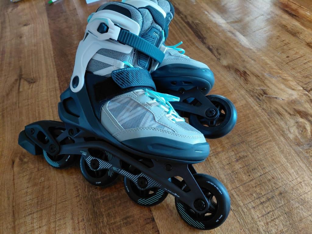 Inline skates van oxelo fit 500 met bescherming., Sport en Fitness, Skeelers, Ophalen, Zo goed als nieuw, Inline skates 4 wielen