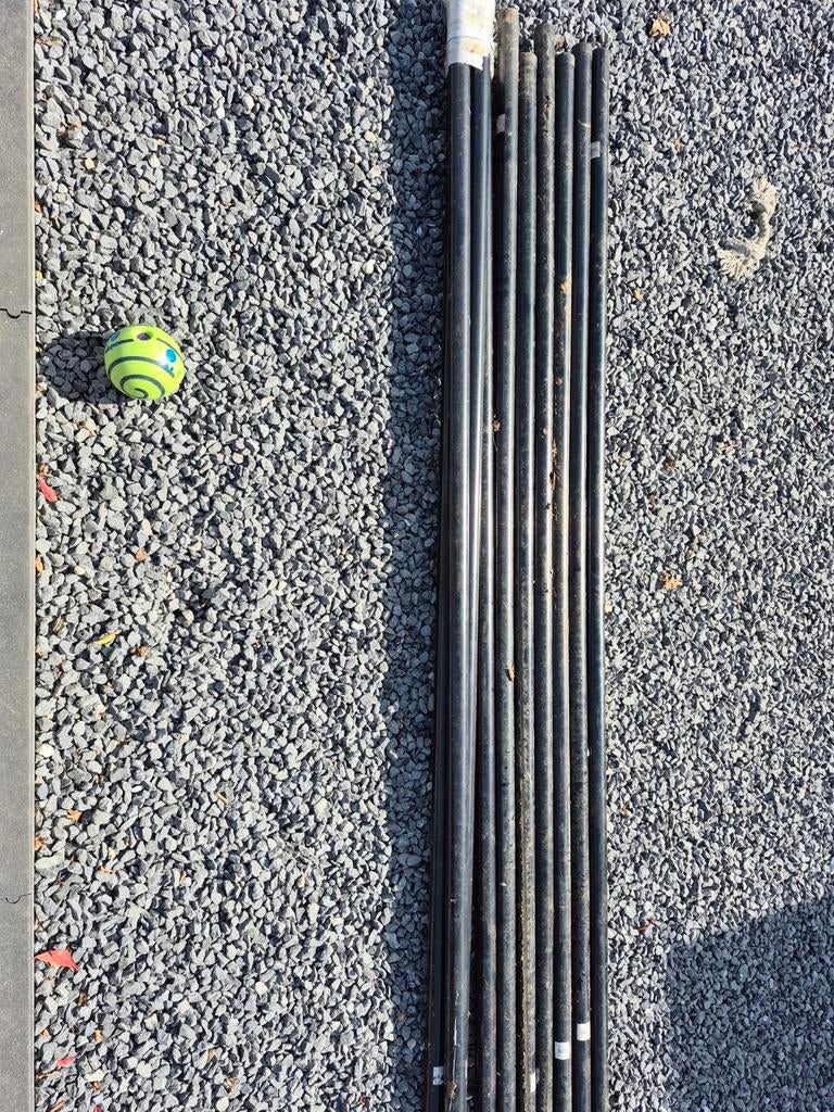 poteaux noirs 48x260 10 pièces, Jardin & Terrasse, Gaze & Fils, Fil, Enlèvement