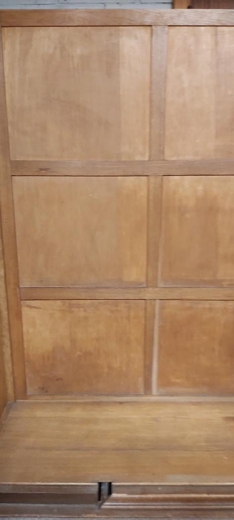 Belle armoire ancienne en bois complet avec miroir, Enlèvement