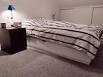Nordli bedframe met opberglades 160x200 + (optioneel) matras, Huis en Inrichting, Ophalen, Wit