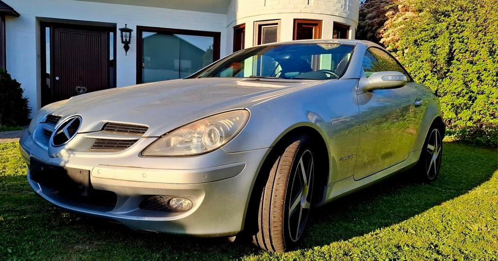 Mercedes SLK 200 KOMPRESSOR - Homologué, Cuir, Argent ou Gris, Achat, Bleu
