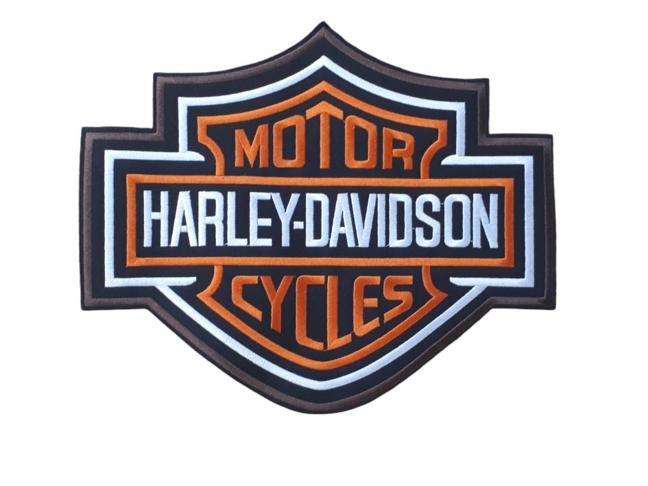 Écusson à repasser XL avec logo Harley Davidson, 30 x 25 cm, Motos, Enlèvement ou Envoi, Neuf, sans ticket, Femmes
