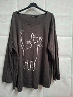 BPC Bonprix Collection longshirt - Bruin met kattenprint, Kleding | Dames, Bonprix, Bruin, Verzenden, Maat 46/48 (XL) of groter