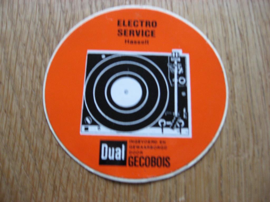Sticker Electro Service Hasselt Dual 11 x 5 cm, Enlèvement ou Envoi, Neuf, Magasin ou Supermarché