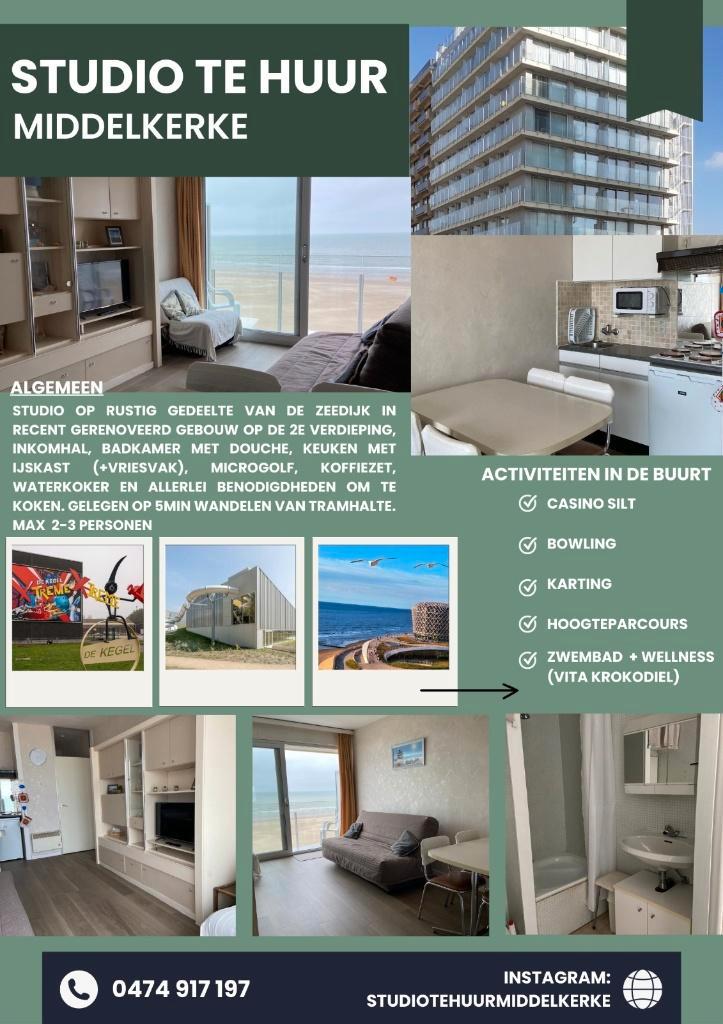 Studios à louer Middelkerke, Vacances, Vacances | Offres & Last minute, Propriétaire