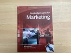Cambridge English for Marketing, Ophalen of Verzenden, Zo goed als nieuw