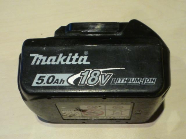 MAKITA - 18V 5.0Ah BL1850B batterij, Doe-het-zelf en Bouw, Ophalen, Gebruikt