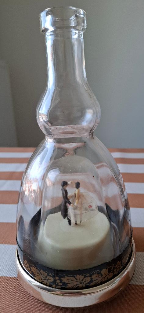 Vintage Prince muzikale fles/muziekdoos met dansend koppel, Ophalen of Verzenden