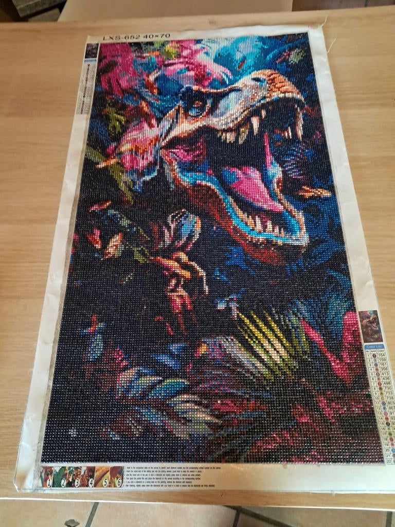 Diamand painting, Ophalen