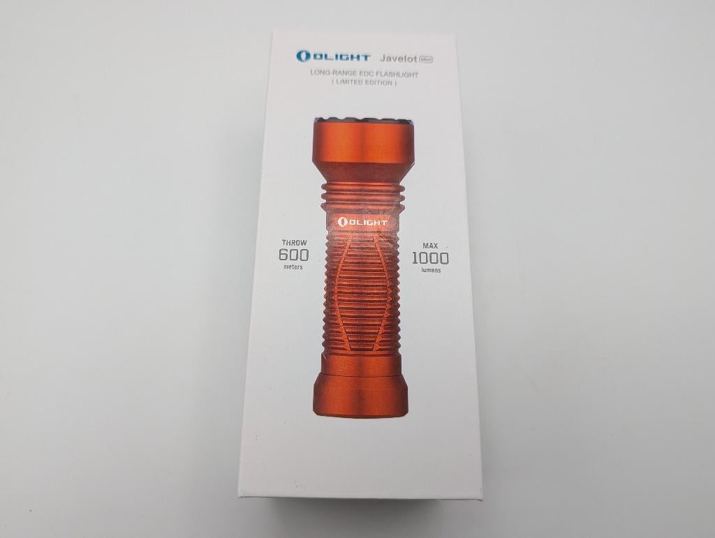 Olight Javelot Mini Oranje (Limited Edition) NIEUW, Caravans en Kamperen, Zaklampen, Ophalen of Verzenden, Nieuw, Accu