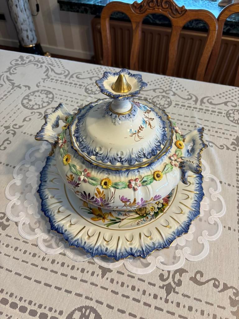 Italiaanse soep terrine, Ophalen