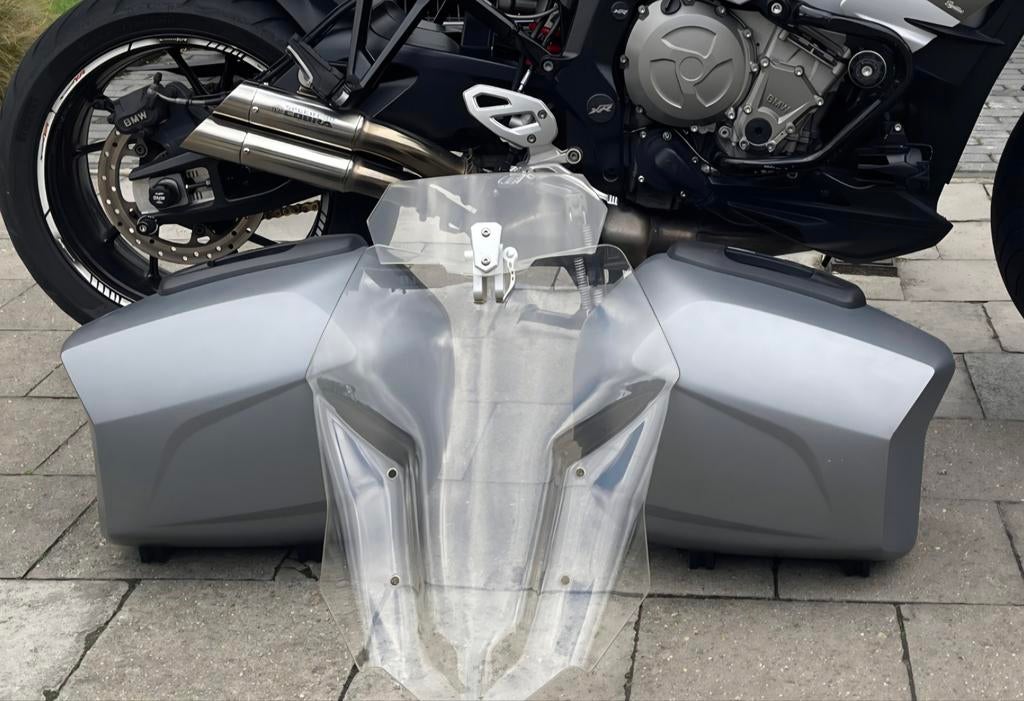 Bmw s1000xr windscherm Puig touring met vliegscherm, Ophalen