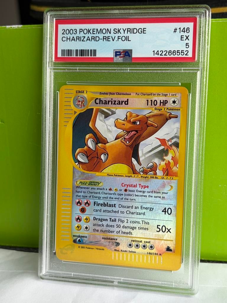 Charizard skyridge rev-foil psa 5, Hobby & Loisirs créatifs, Jeux de cartes à collectionner | Pokémon, Enlèvement ou Envoi, Comme neuf