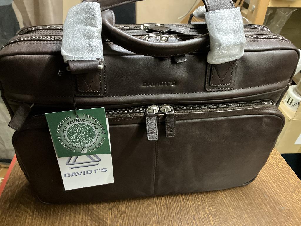 Mallette cuir, Cuir, Enlèvement ou Envoi, Comme neuf, Brun