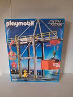 Playmobil containerkraan, Kinderen en Baby's, Speelgoed | Playmobil, Ophalen, Zo goed als nieuw, Complete set