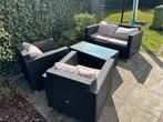 Loungeset zwart, Tuin en Terras, Tuinsets en Loungesets, Ophalen, Zo goed als nieuw, Loungeset