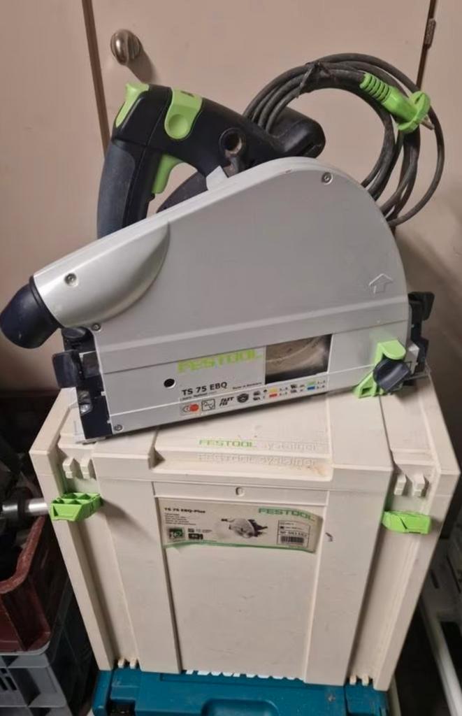 Festool invalzaag met tafel en geleider + stofzuiger, Bricolage & Construction, Outillage | Scies mécaniques, Scie plongeante