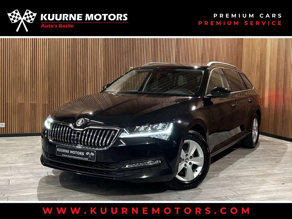 Skoda Superb Combi 2.0 TDI DSG Led/Cam/Pdc/Gps/Bt *1j garant, Auto's, Skoda, Automaat, Gebruikt, Zwart, Bedrijf
